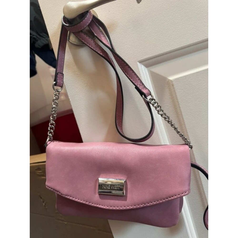 Nine West Pink Crossbody Wallet Purse NWOT